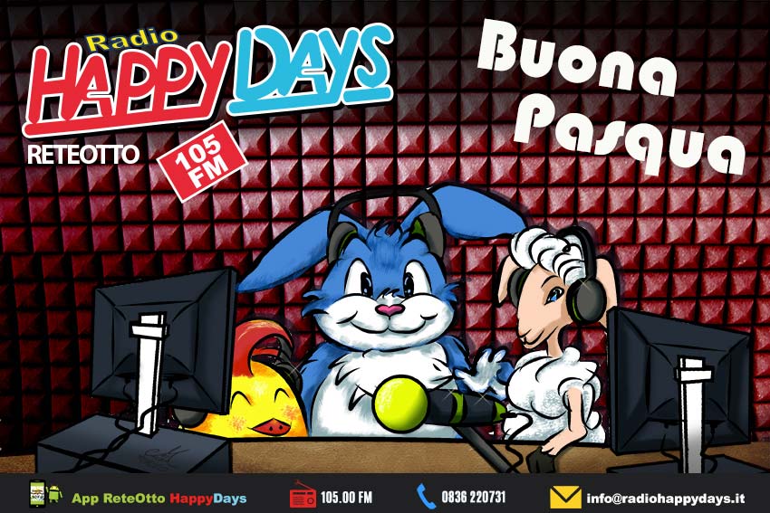 Al momento stai visualizzando Cartolina pasquale per Radio reteotto HappyDays