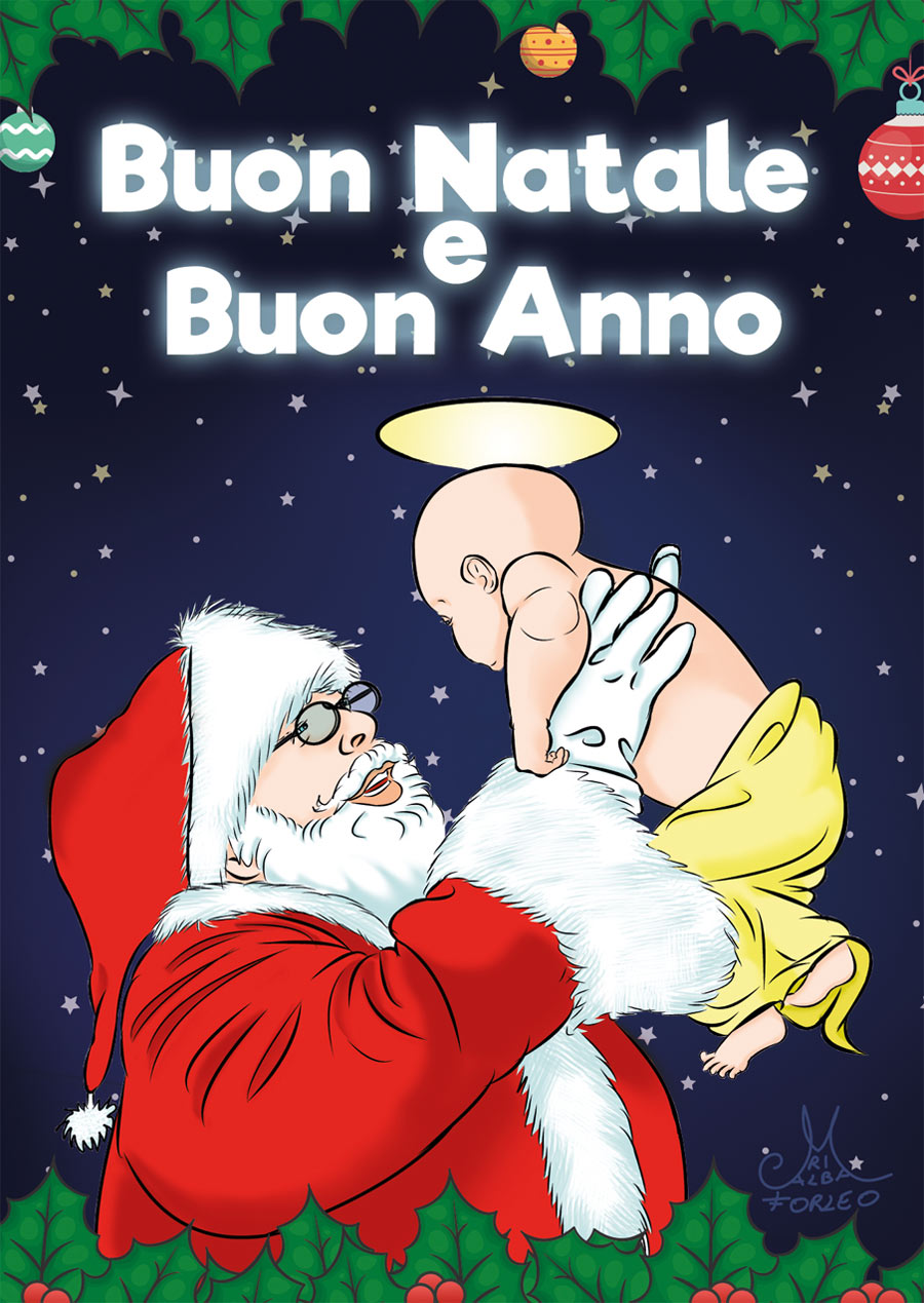 Al momento stai visualizzando Auguri di Buon Natale, illustrazione digitale